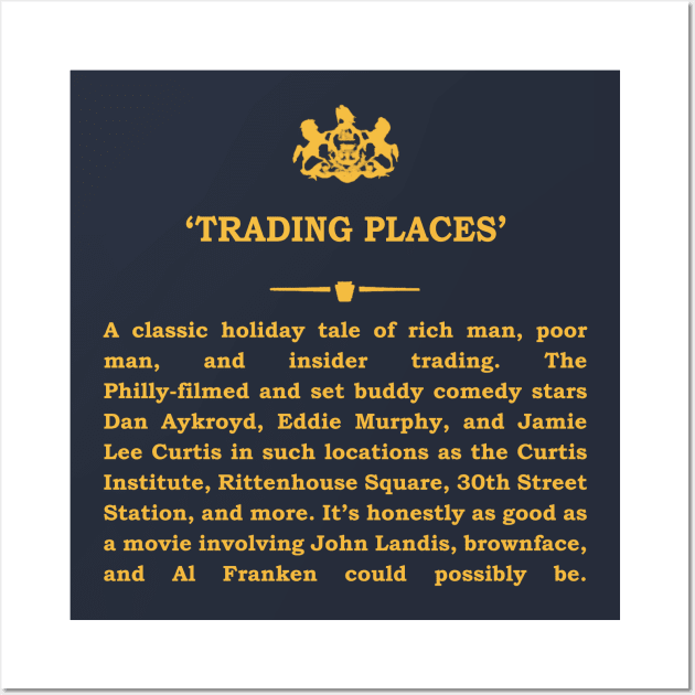 Real Historical Philadelphia - Trading Places Wall Art by OptionaliTEES